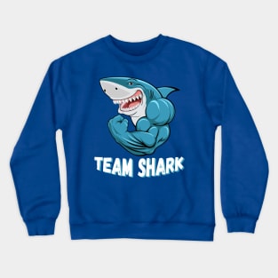 Team Shark Lover Funny Marine Biology Ocean Design Crewneck Sweatshirt